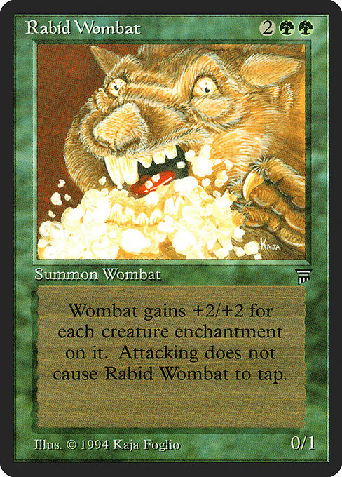 Wombat enragé|Rabid Wombat