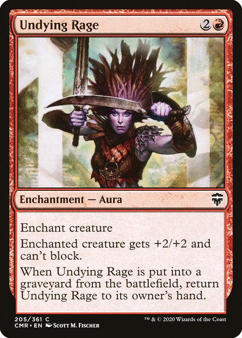 Undying Rage (Commander Legends #205)