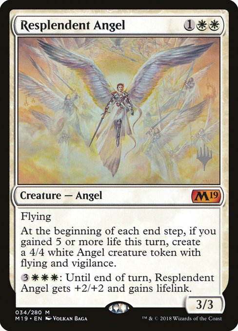 Resplendent Angel (Core Set 2019 Promos #34p)