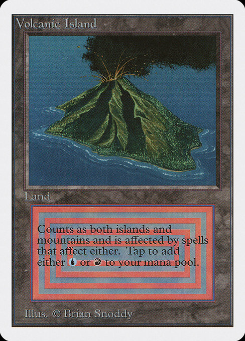 Volcanic Island · Unlimited Edition (2ED) #287 · Scryfall Magic