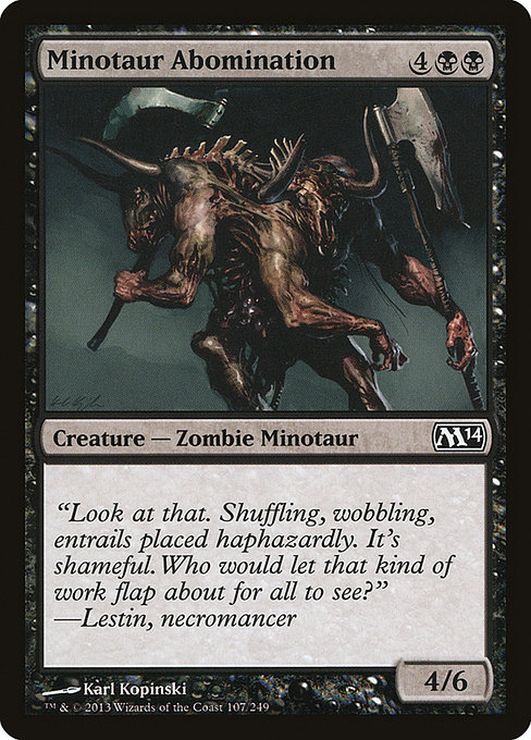 Minotaur Abomination (Magic 2014 #107)
