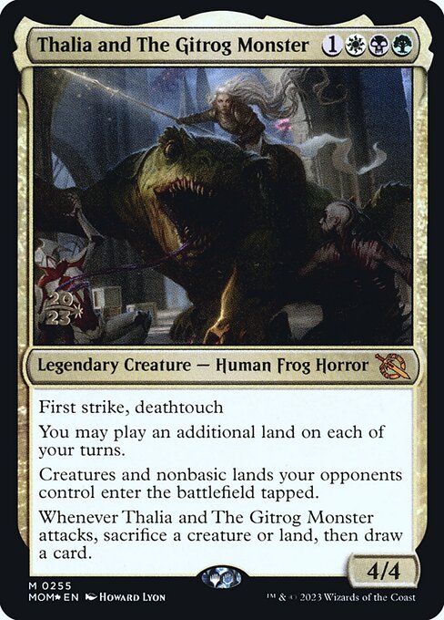 Thalia and The Gitrog Monster (March of the Machine Promos #255s)