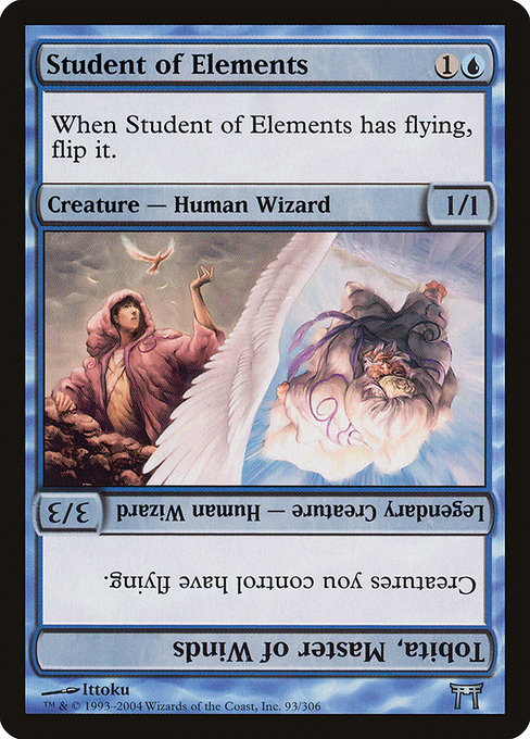 Student of Elements // Tobita, Master of Winds (Champions of Kamigawa #93)