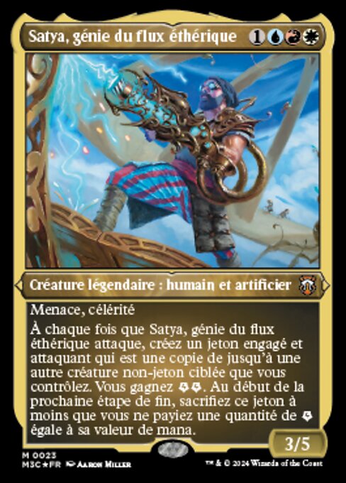 Satya, Aetherflux Genius (Modern Horizons 3 Commander #23)