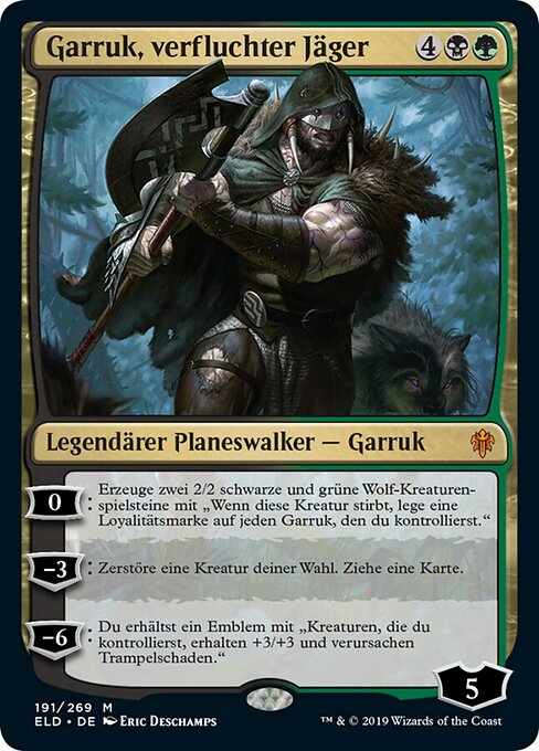 Garruk, Cursed Huntsman (Throne of Eldraine #191)