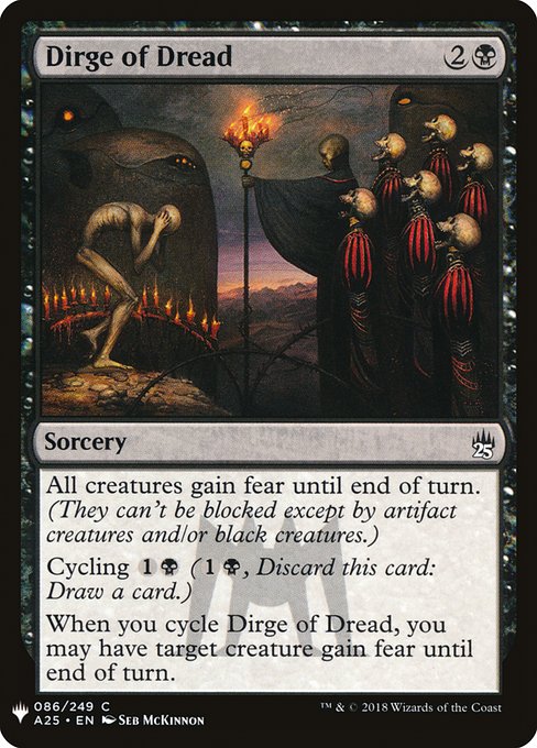 Dirge of Dread (Mystery Booster #628)