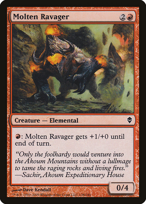Molten Ravager (Zendikar #138)