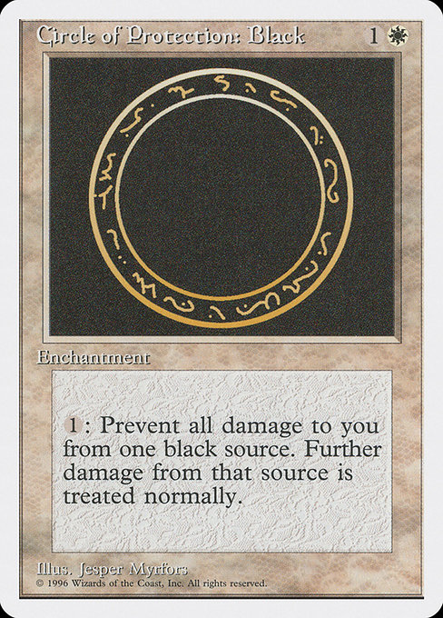 Cercle de protection : noir|Circle of Protection: Black
