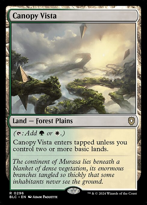 Canopy Vista (Bloomburrow Commander #296)