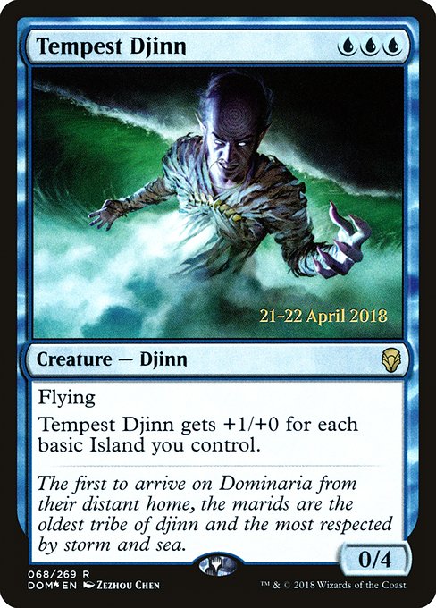 Tempest Djinn (Dominaria Promos #68s)