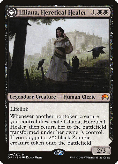 Liliana, Heretical Healer // Liliana, Defiant Necromancer (ORI)