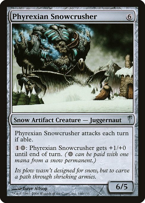Phyrexian Snowcrusher (Coldsnap #140)