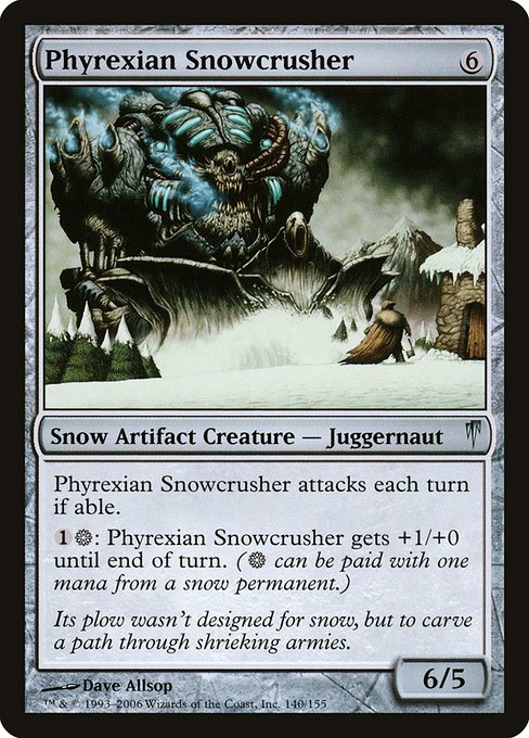 Phyrexian Snowcrusher (csp) 140