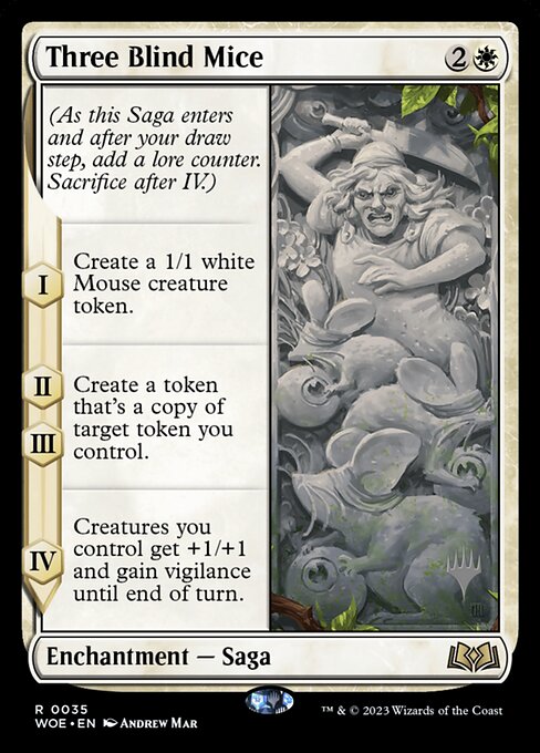 Three Blind Mice (Wilds of Eldraine Promos #35p)