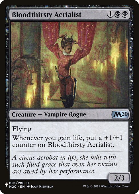 Bloodthirsty Aerialist (The List #M20-91)