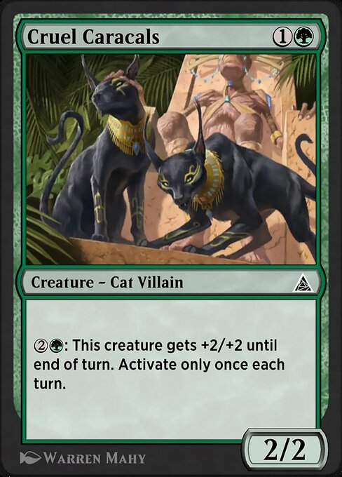 Kraven's Cats magic the gathering card art
