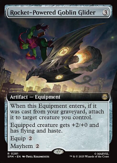 Rocket-Powered Goblin Glider magic the gathering card art
