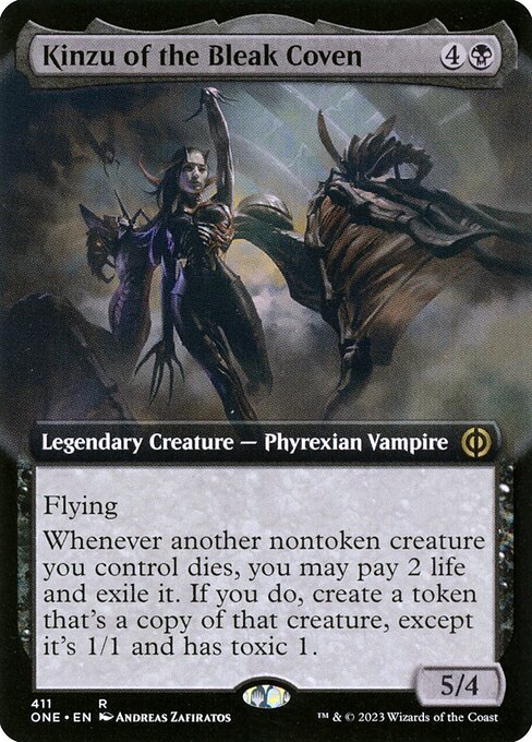Kinzu of the Bleak Coven (Phyrexia: All Will Be One #411)