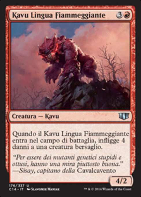 Flametongue Kavu (Commander 2014 #176)