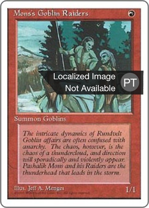 Mons's Goblin Raiders (Fourth Edition #213)