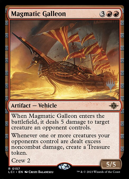 Magmatic Galleon (The Lost Caverns of Ixalan Promos #157p)