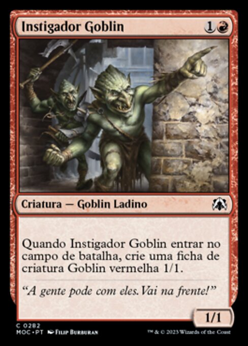 Goblin Instigator (March of the Machine Commander #282)