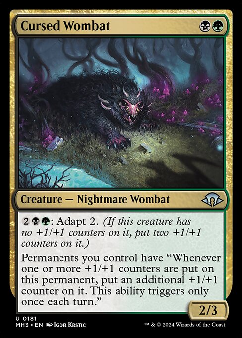 Cursed Wombat (Modern Horizons 3 #181)