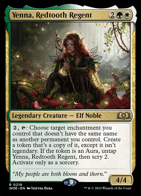 Yenna, Redtooth Regent (Wilds of Eldraine Promos #219p)