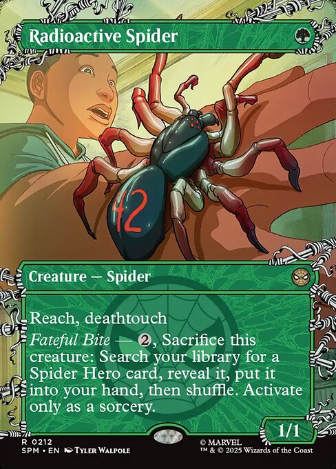 Radioactive Spider magic the gathering card art