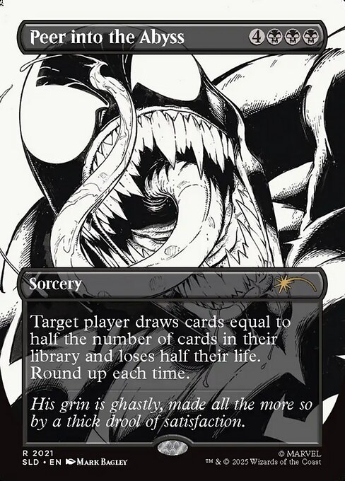Peer into the Abyss magic the gathering card art