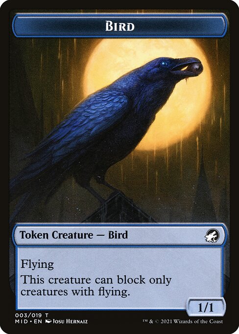 Bird (Innistrad: Midnight Hunt Tokens #3)