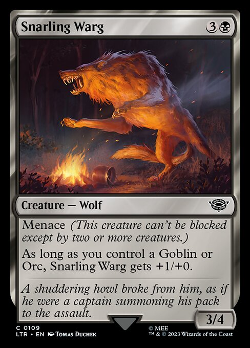 Snarling Warg (ltr) 109