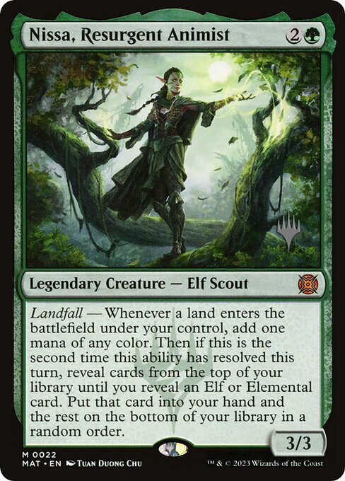 Nissa, Resurgent Animist (March of the Machine: The Aftermath Promos #22p)