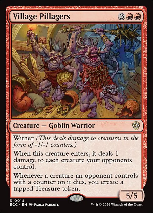 Village Pillagers magic the gathering card art