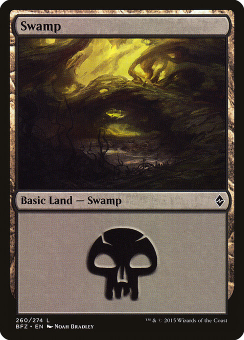Swamp (Battle for Zendikar #260a)