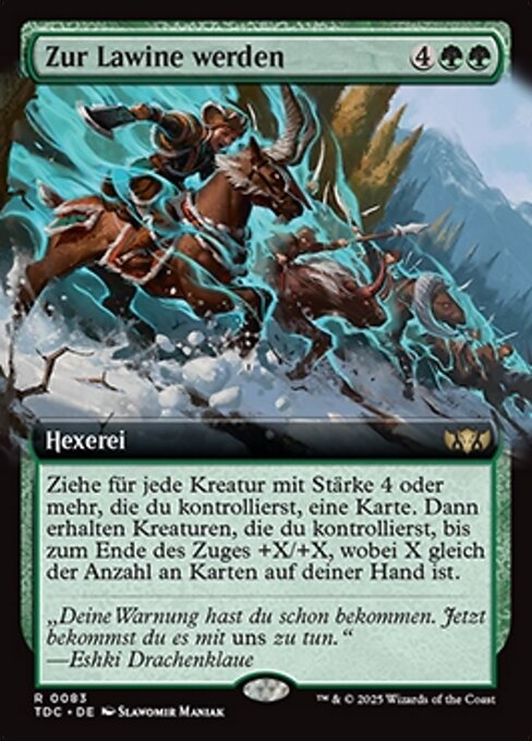 Zur Lawine werden