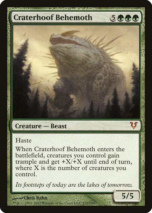 Craterhoof Behemoth (Avacyn Restored #172)