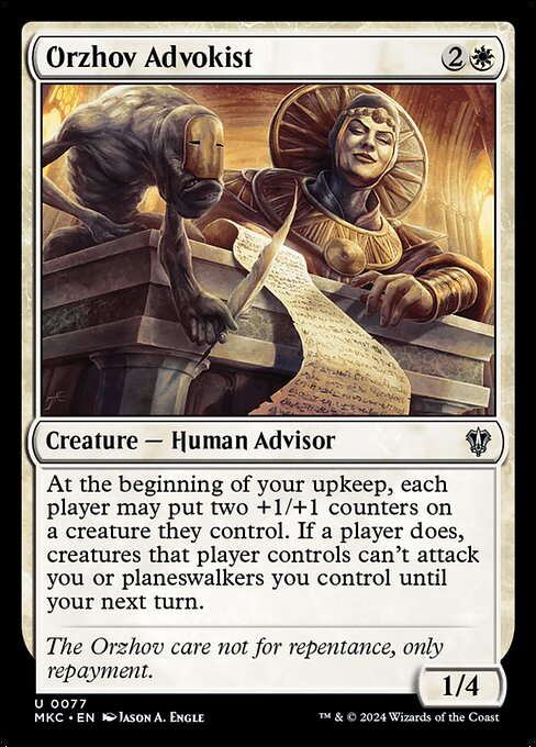 Orzhov Advokist (Murders at Karlov Manor Commander #77)