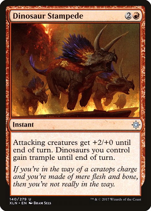 Dinosaur Stampede (Ixalan #140)