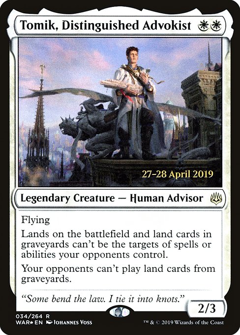 Tomik, Distinguished Advokist (War of the Spark Promos #34s)