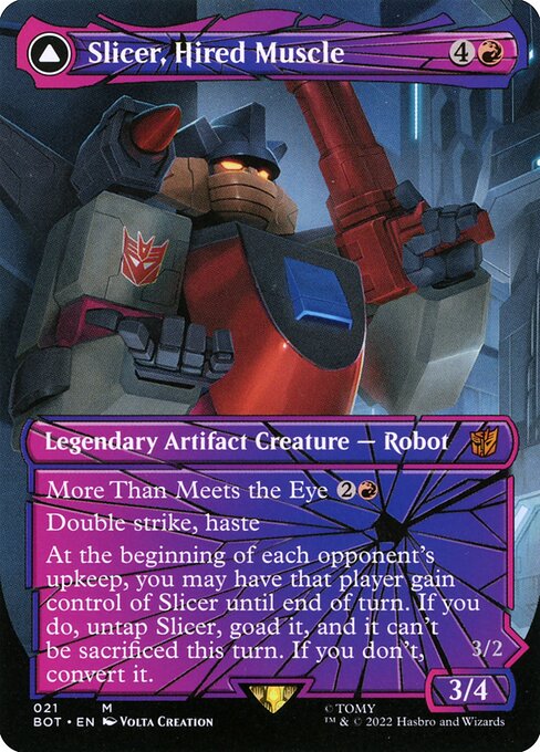 Slicer, Hired Muscle // Slicer, High-Speed Antagonist (Transformers #21)