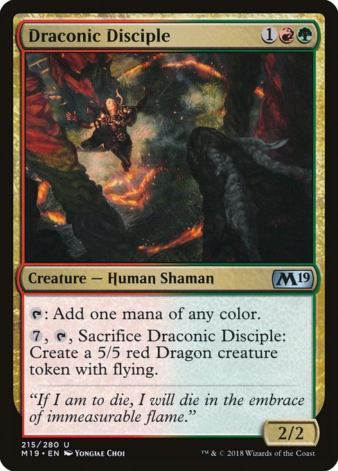 Draconic Disciple (Core Set 2019 #215)