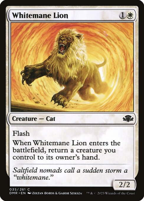 Whitemane Lion (Dominaria Remastered #35)