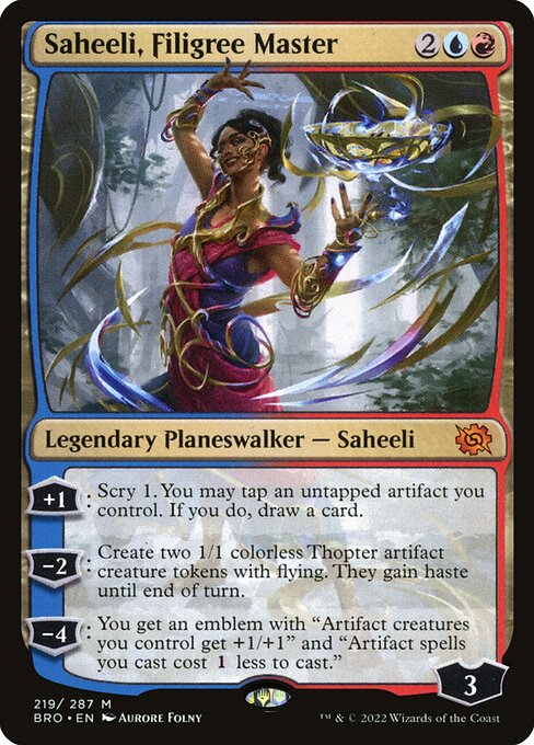 Saheeli, Filigree Master (bro) 219 Saheeli, Filigree Master (bro) 219