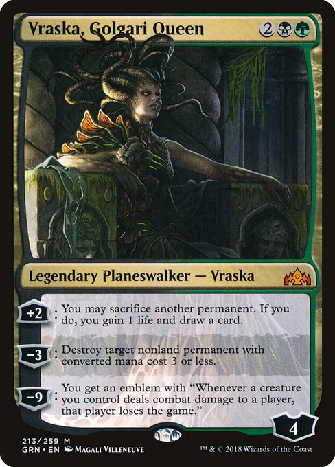 Vraska, Golgari Queen (Guilds of Ravnica #213)