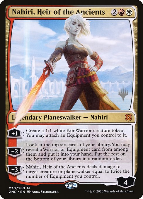 Nahiri, Heir of the Ancients (Zendikar Rising Promos #230p)