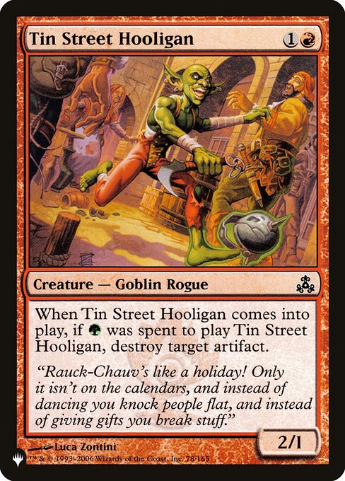 Tin Street Hooligan (The List #GPT-78)