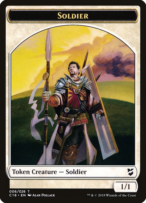 Soldier (Commander 2018 Tokens #6)