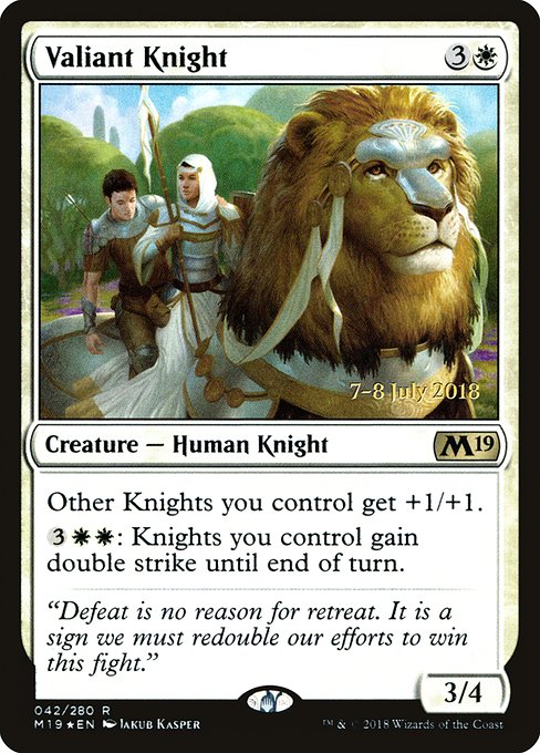 Valiant Knight (Core Set 2019 Promos #42s)