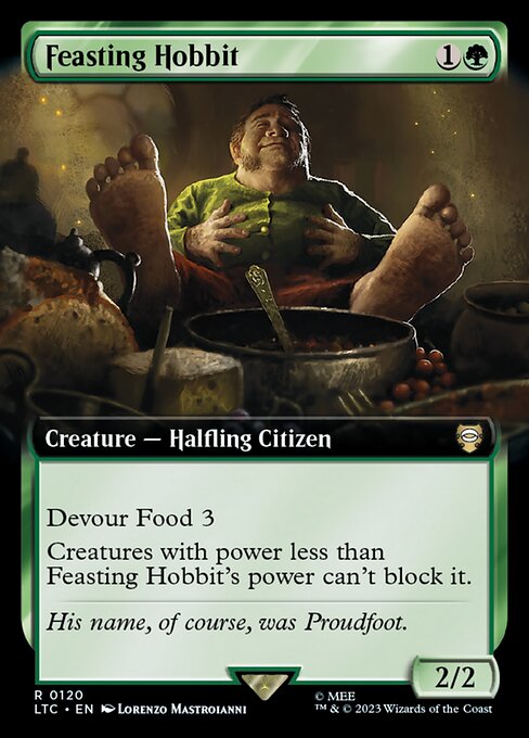 Feasting Hobbit (Extended Art)